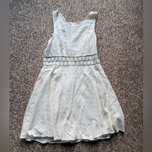 Free People Daisy Lace fit and flare dress, Pixie Girl size 10, cream